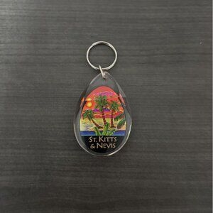 St. Kitts & Nevis Teardop Keychain